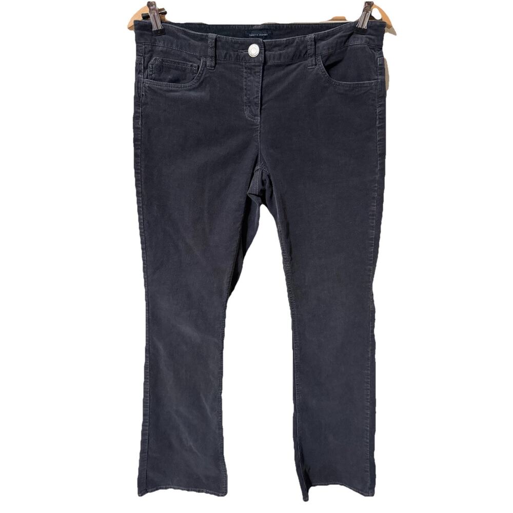 Tommy‎ Hilfiger Women's Size 10 34x30 Corduroy Pants Black Hipster Boot Cut